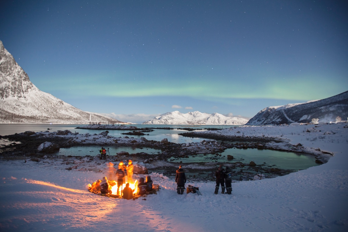 Northern Lights Norway Aurora Borealis in the Arctic, Tromso